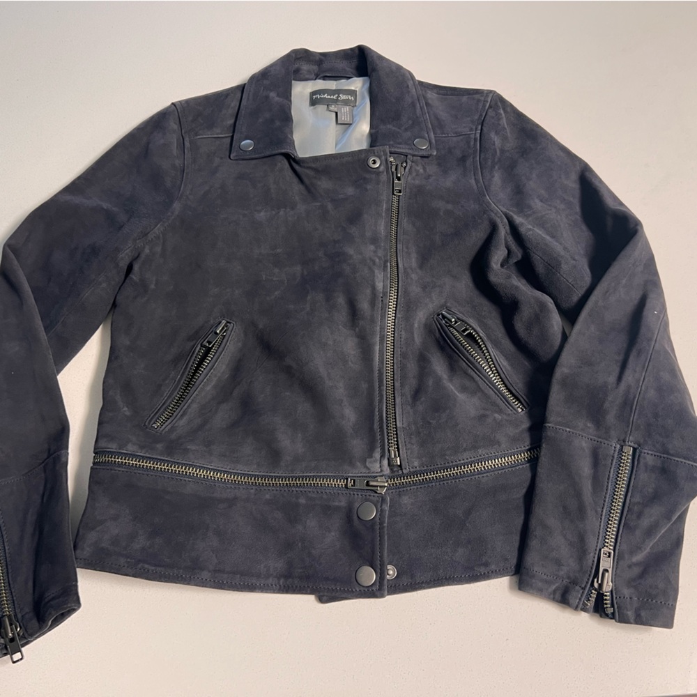 Michael Stars Grey suede Jacket NWOT